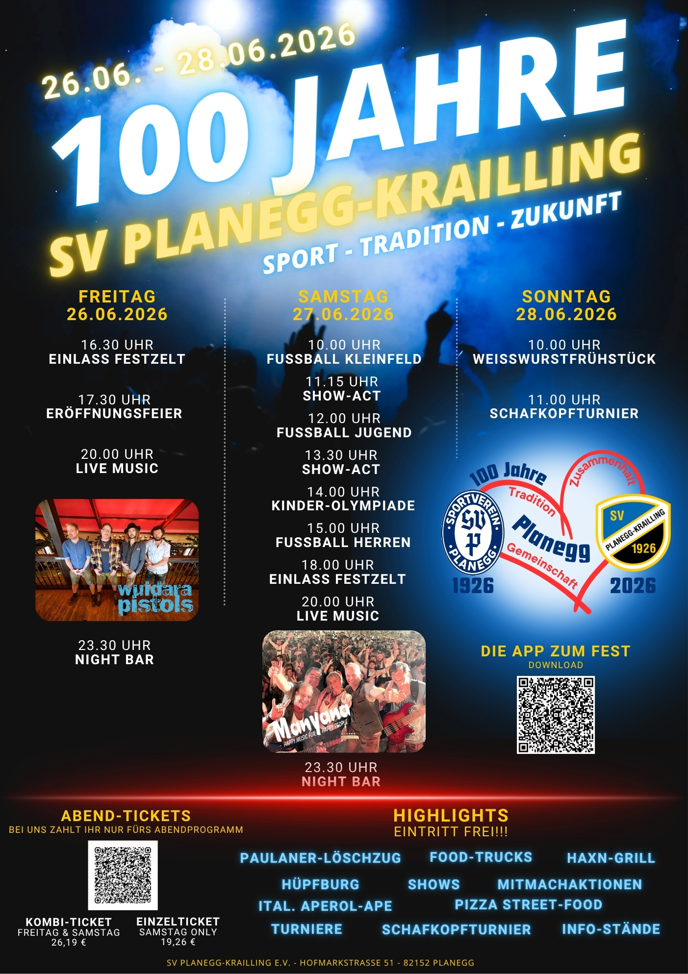 100JF Plakat